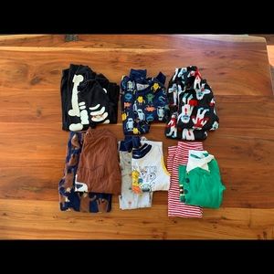 Lot of Winter Pajamas